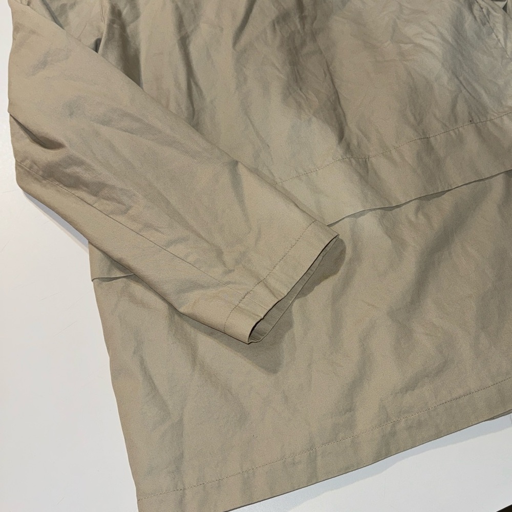 New York Harbor by Andrea beautiful beige 100% Cotton Hooded Jacket! - Picture 7 of 7